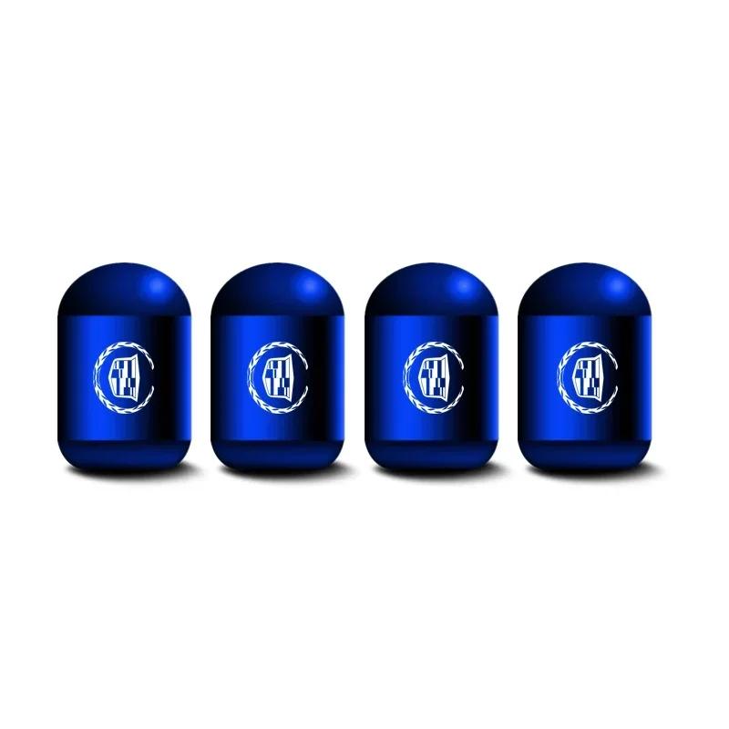 

4pcs Car Wheel Tire Valve Stems Caps Accessories for Cadillac Escalade CTS CT5 XT5 XTS XLR BLS SLS STS ATS SRX Deville Tiburon