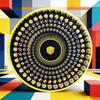 2 buc. Covoraș Zoetrope 12 Inch Iluzie Optică Animată Covoraș Platan Artă Vizuală Întâlnește Cultura Vinilului Covoraș Antiderapant din Fetru pentru Platan de Vinil