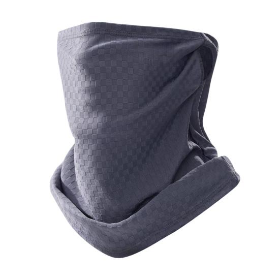 Cycling Face Guard, UV Protection UPF50 Breathable Ice Silk Neck Gaiter, Face Guard for Sun Wind Dust Protection Outdoor Summer Use темно-серого