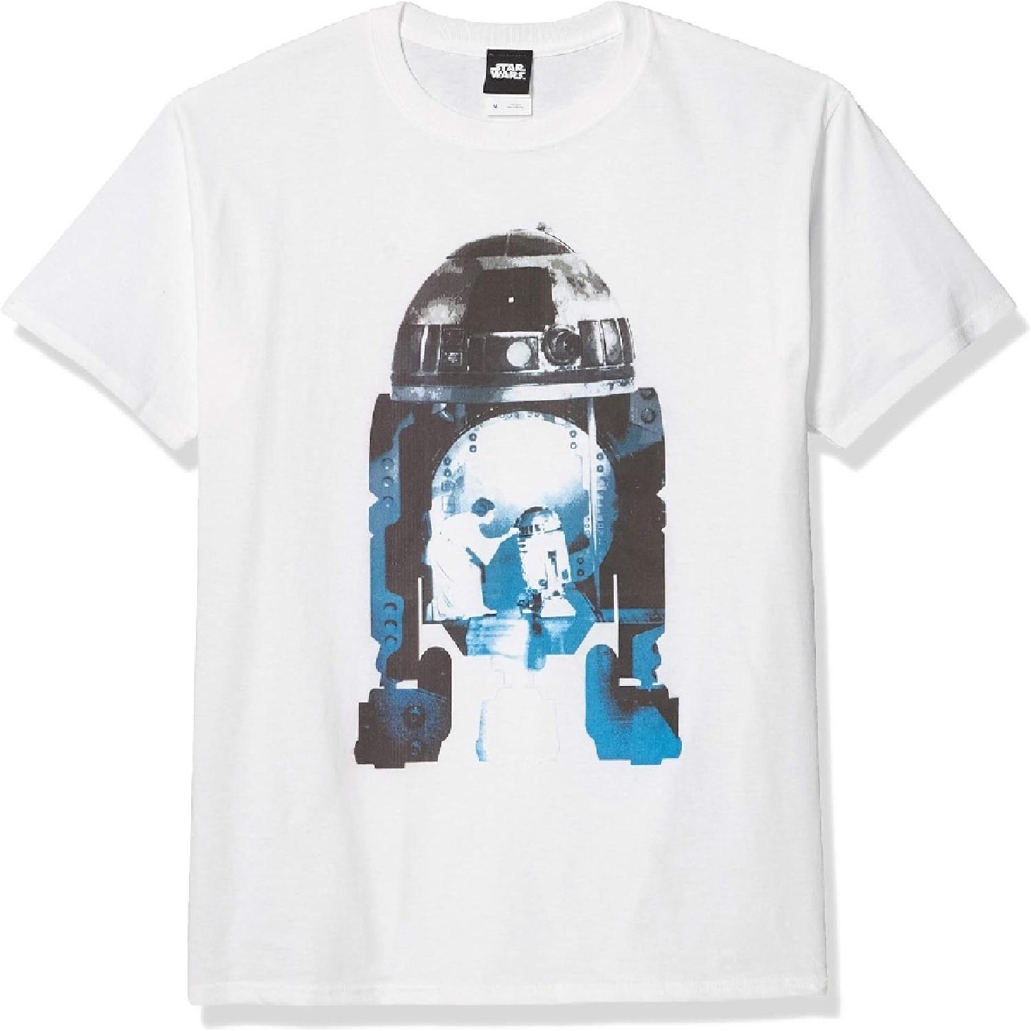 Мужская футболка Star Wars с коллажем R2D2 S