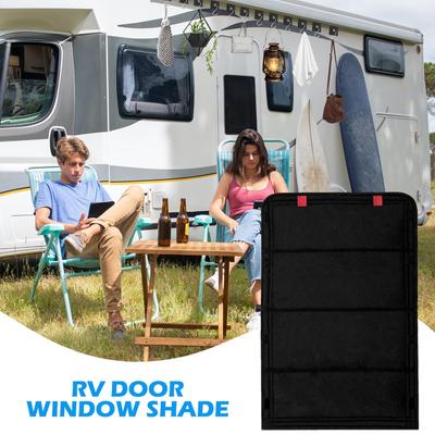RV Door Window Shade Blackout UV Protection Protector Oxford Cloth Portable RV Window Cover For Camping Picnic Travel Road Trips