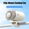 USB Car Clip Cooler Fan with LED Display Car Clamp Cooler Rotatable Fan 360° Rotation for Infant Childs Dogs Summer Road Trips