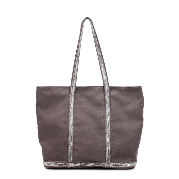 

Жіноча сумка-шопер великої місткості сірий