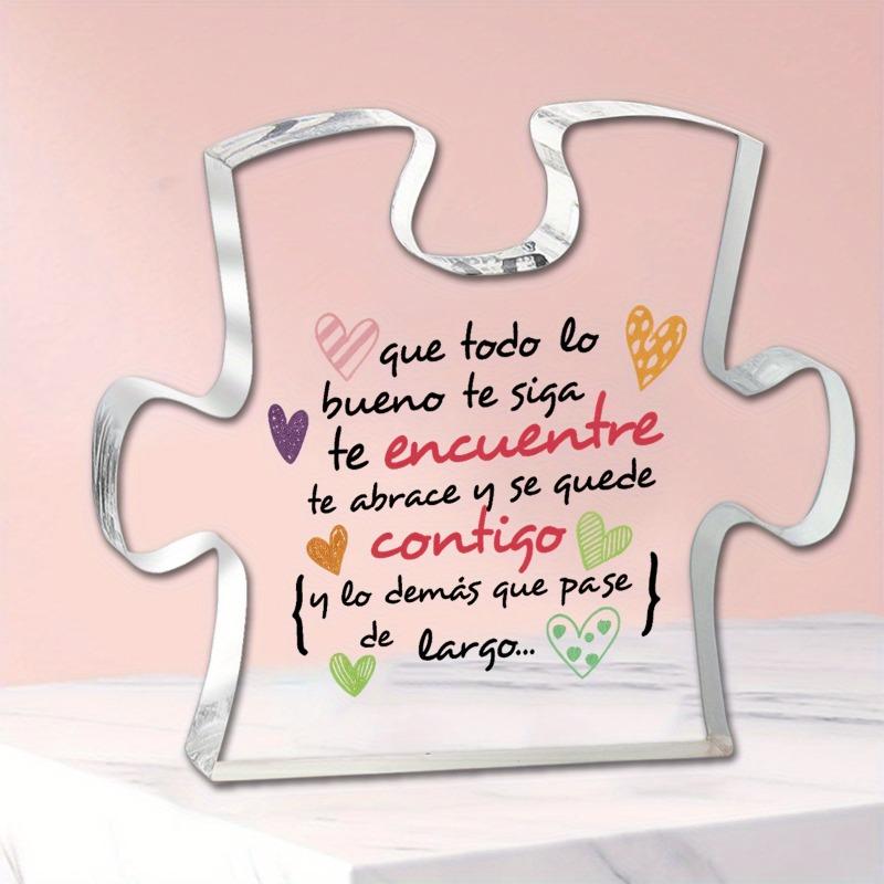 2D Flat, Que Todo Lo Bueno SIGA Finds You and Embrace You Acrylic Plaque, Graduation Gift, Suitable for Wall Decoration, Porch, Room, Villa, Accents H 10*8CM