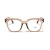 Transparent Frame Glasses Men'S Square Rivets Harajuku Ins Plain Square Flat Glasses