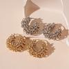 European-American Rhinestone Geometric U-Shaped Ear Cuff: Retro High-End Fashion Earrings for Women