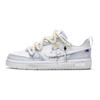 Nike Court Borough 2 Line Of Light And Shadow, Flower Isle Low Top Skateboard Shoes GS White Blue BQ5448-100(Team177-)