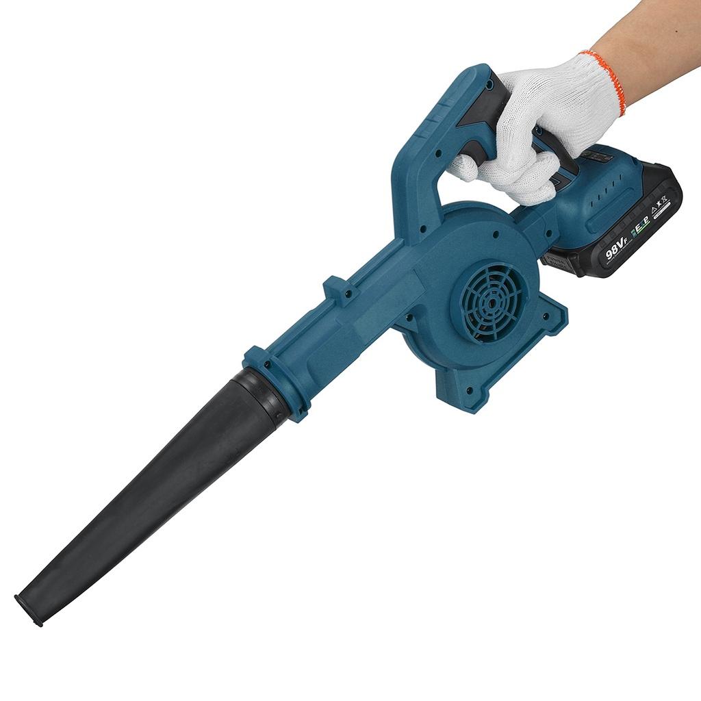 Cordless Electric Air Blower Vacuum Handheld Leaf Collector Turbo Blower Computer Dust Cleaner for 18v Battery 98VF 2000W