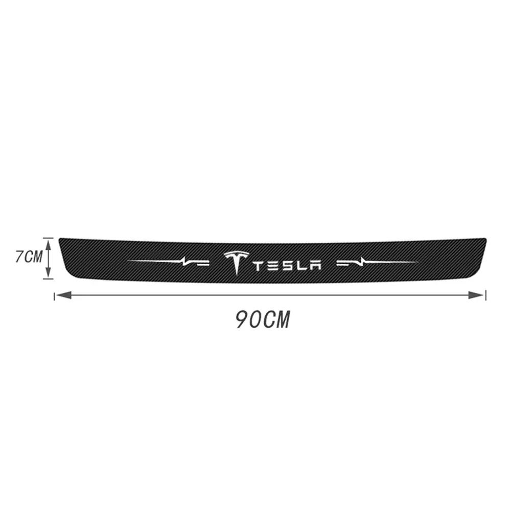 CPSSA1 Car Door Threshold Anti Scratch Tape Stickers Trunk Door Sill Protective Strip for Tesla Model 3 Y S X Roadster P75D P85D P100D
