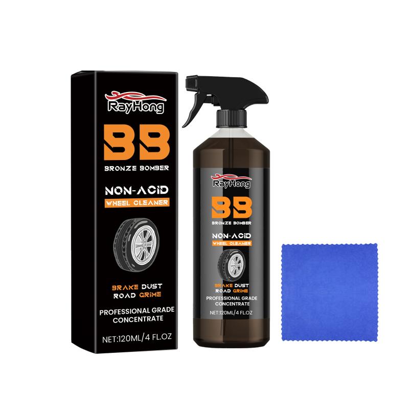 Wheel Cleaner for Car Detailing Strong Rim Brake Dust Remover Spray Professional Use for Home or Garage