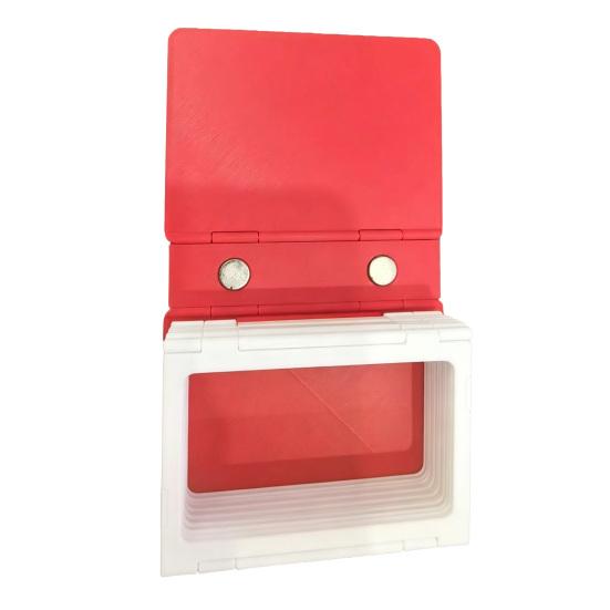 

Mini Photo Album with Clear Sleeves Portable Picture Holder for Wallet-Sized Photos Creative Photo Folder Novelty Display for Weddings Birthdays красный