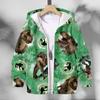 Boys 3D Animal Dinosaur Coat Long Sleeve Fall Winter Active Streetwear Cool Kids 3-12 Years
