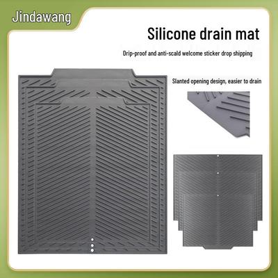 Silicone Heat-Resistant Quick-Dry Kitchen Draining Placemat