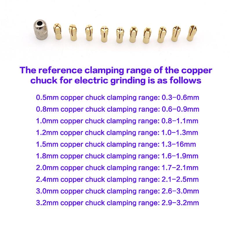 1Set Drill Chucks Adapter Mini Drill Chucks For Dremel Chuck Adapter Micro Collet Brass For Power Rotary Tool