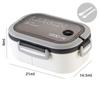Sealed Double-Layer Lunch Box Student Compartmentalized Meal Container Microwave-Safe Weight-Loss Lunch Box for Office Workers