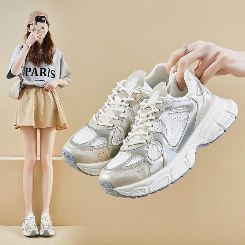 Fashion Women Sneakers 2024 Platform Casual Shoes For Woman Tennis jogging  Shoes Mesh Breathable Platform sneakers women luxury