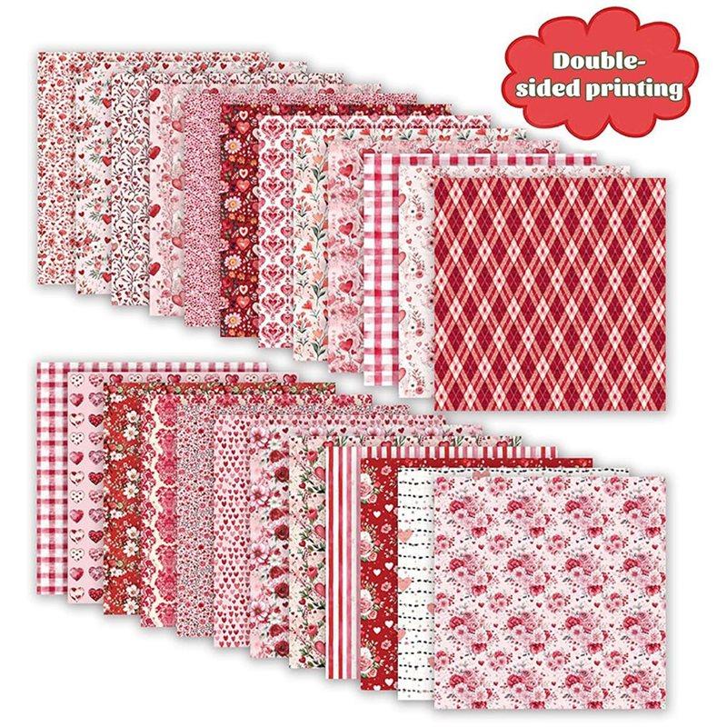 A25F-Decorative 12X12 Inch Scrapbook Paper Double-Sided Sheets 24 Design Options For Crafting