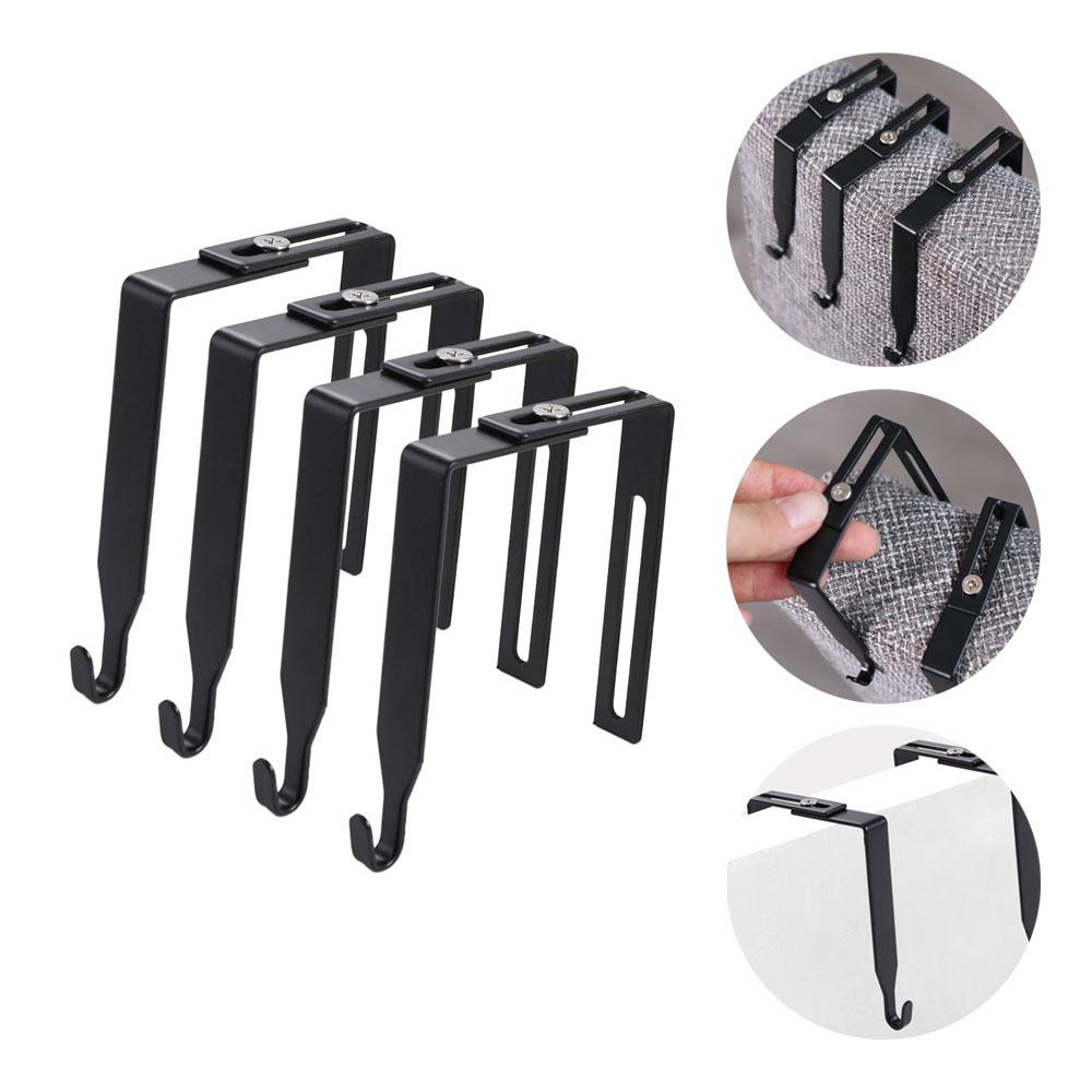 4Pcs Flexible Adjustable Cubicle Hook Iron Cubicle Wall Hooks Clothes Storage Hangers  Potted Plants