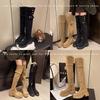 6300-1 Huiliya High-heeled Knee Boots Children's Long Boots Thick-soled Thick-heeled 2025 New Autumn and Winter Thin Tall Tube