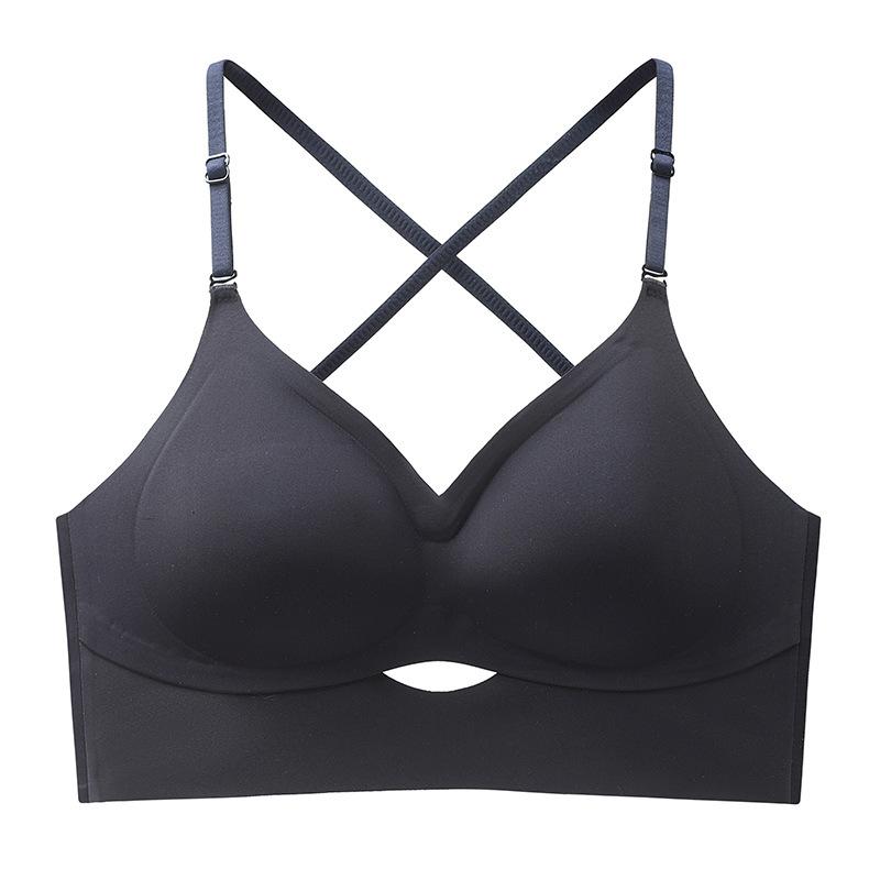 U-shaped beautiful back underwear, women's small breasts gather, thin large backless in summer, can be worn outside, anti-sagging and seamless bra