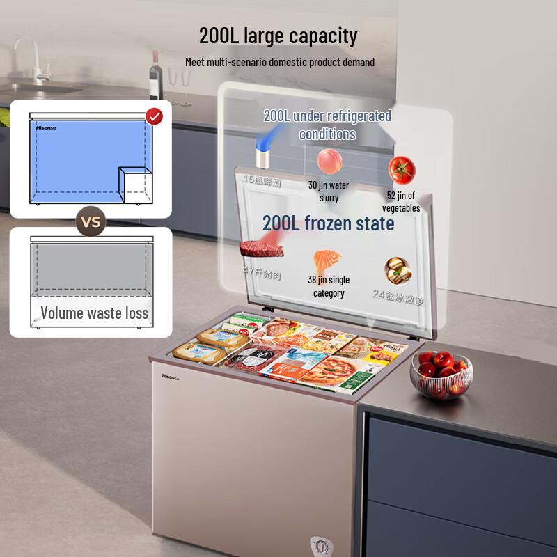 HISENSE 200L Convertible Chest Freezer