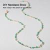 1meter Bohemian Colorful KC Gold Bead Chain for Choker Necklace Women Charm Handmade Party Jewelry Making DIY Components