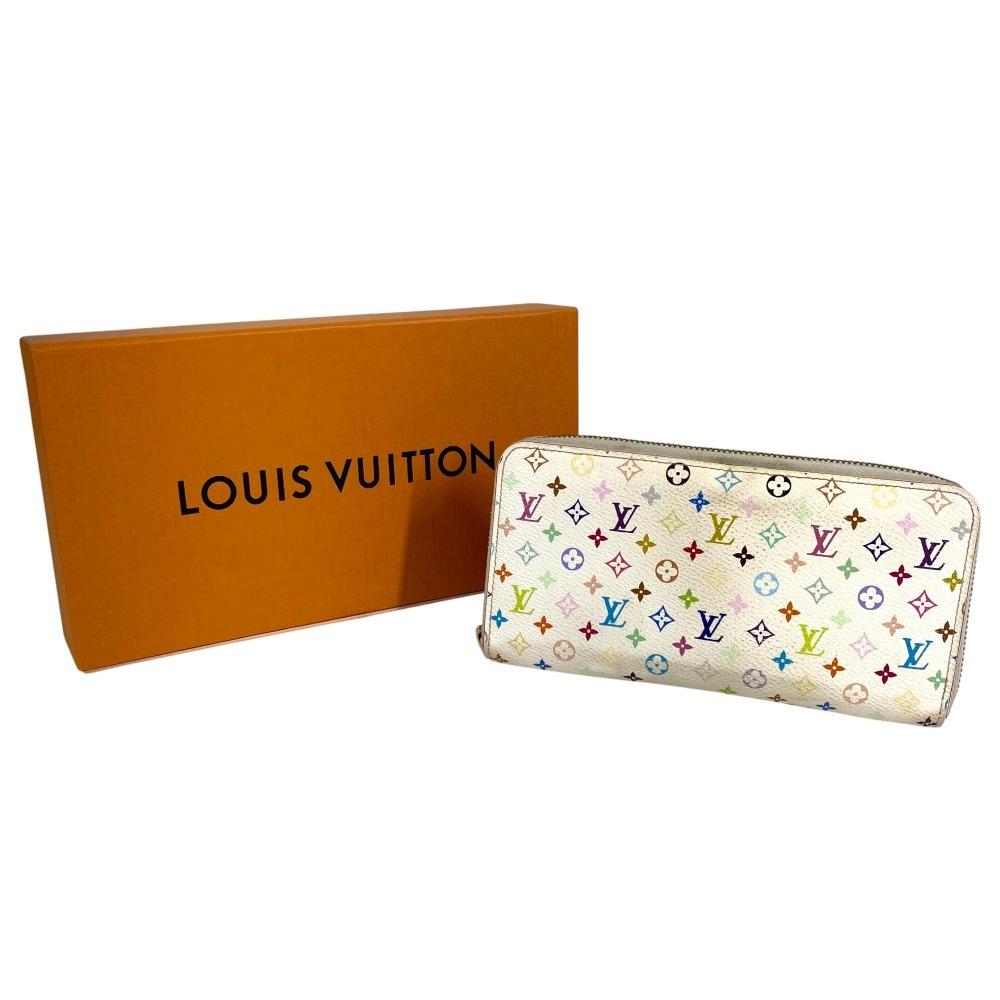 Louis Vuitton M60241 MonogramMulticolore Zippy Wallet Long Wallet White/pink