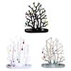 Multi Level Jewelry Tree Organizers Plastic Display Holder For Home Store Decoration Compact Design Easy Assembly Space Saving