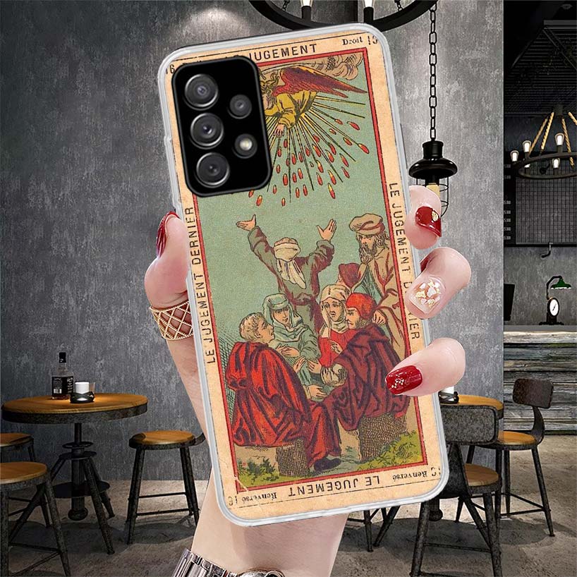 Tarot Cards Reading Art Soft Phone Case For Samsung Galaxy A12 A22 A32 A52 A72 A02S A51 A50S A71 A70 A31 A20S Note 20 Ultra S10