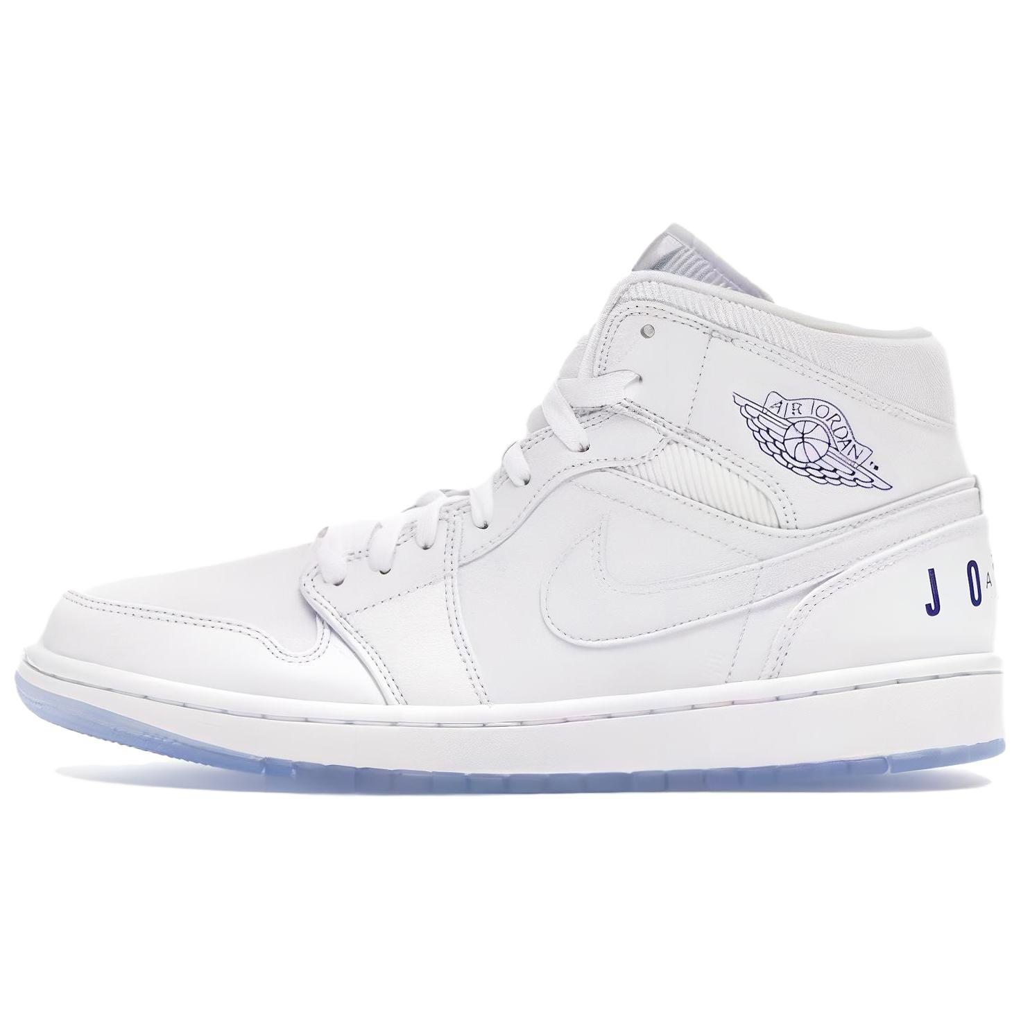 Jordan 1 Mid Pure White BQ6578-100 41