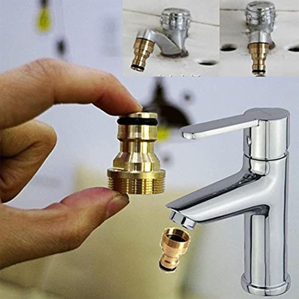 1-3pcs Kitchen Universal Faucet Adapter Brass Faucet Connector Mixer Hose Adaptor Basin Fitting Car Wash Watering Garden Tools