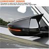 Pair For Honda Accord 2018- Glossy black ox horn Rear view mirror cover trim