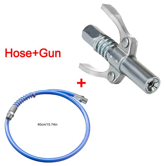 Raccord pour pistolet à graisse 10000 PSI NPTI/8 Pompe à huile Outil à pointe de graisse à libération rapide robuste Seringue pour voiture Pointe de lubrifiant Buse à graisse