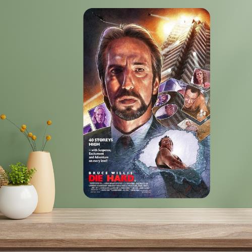 Die Hard Metal Movie Poster Sign 20x30cm（7.8x11.8inch）
