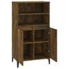 vidaXL Highboard Räuchereiche 60x36x110 cm Holzwerkstoff