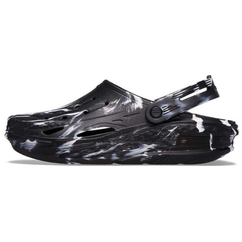 Crocs EVA Comfortable Hole Shoes Unisex Black White