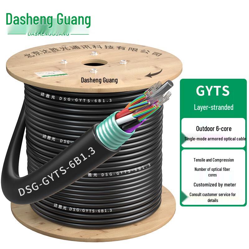 Dasheng Optic GYTS Armored Outdoor Single-Mode Fiber Optic Cable