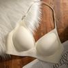 Liquid foundation hanging neck thin shoulder strap U-shaped beautiful back underwear women's small breasts gathered and closed, soft support