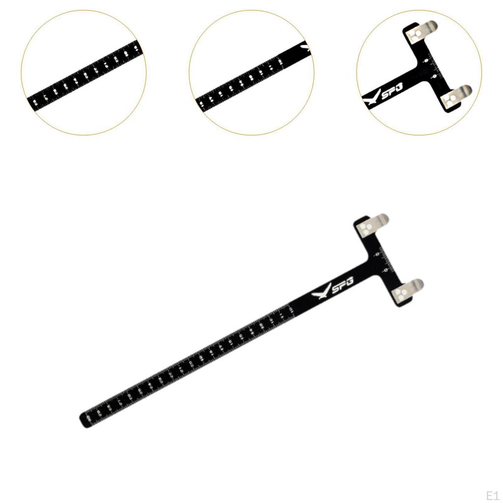 Archery T Shape Bow Square Ruler Portable Adjustable Recurve Tuning Tool
