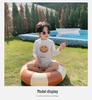 2023 New Quick-Drying Toddler Boys' Smiley Face Swimsuit - Size 2-3, One-Piece, Sun Protection & Cute Design