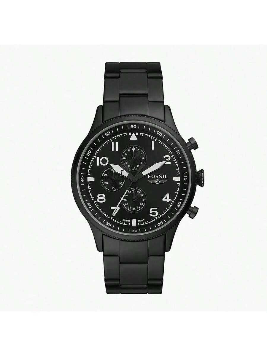 

Мужские часы Fossil с 3 стрелками из нержавеющей стали с корпусом из нержавеющей стали и устойчивым к царапинам стеклом, модель FS5834 дым