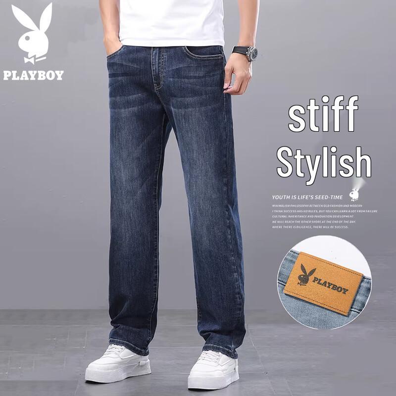 PLAYBOY Men s Loose Straight Leg Jeans 30