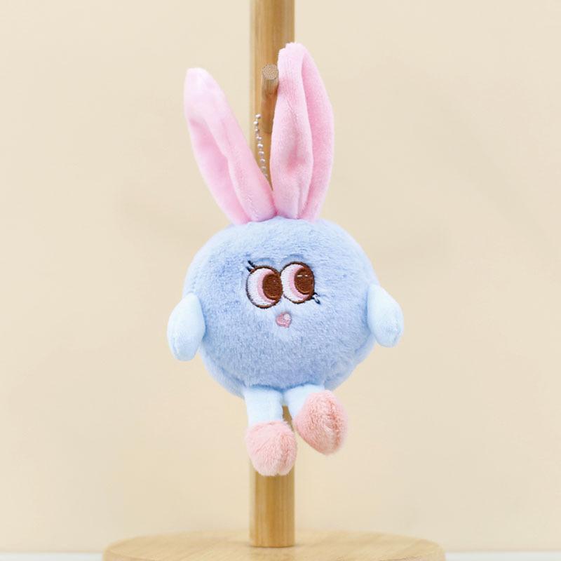 

Bigeyed Bunny Charming Plush Pendant Cute Cartoon Style Animal Keychain Soft Toy Girls For Blue Rabbit