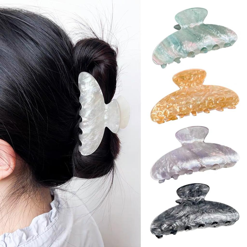 AWAYTR Retro Korean Hair Claw Large Crab Hair Clips Shark Clip Simple Hairpin Fashion Hair Accessories for Women Girls