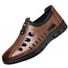 Freizeitschuhe Herren neue Lederschuhe Business weich besohlte Sandalen Lochschuhe Außenhandel Sommer Strandschuhe hohl Herrenschuhe