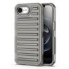 For iPhone 16e Case Stripe Design Anti-Slip Detachable TPU+PC Phone Cover