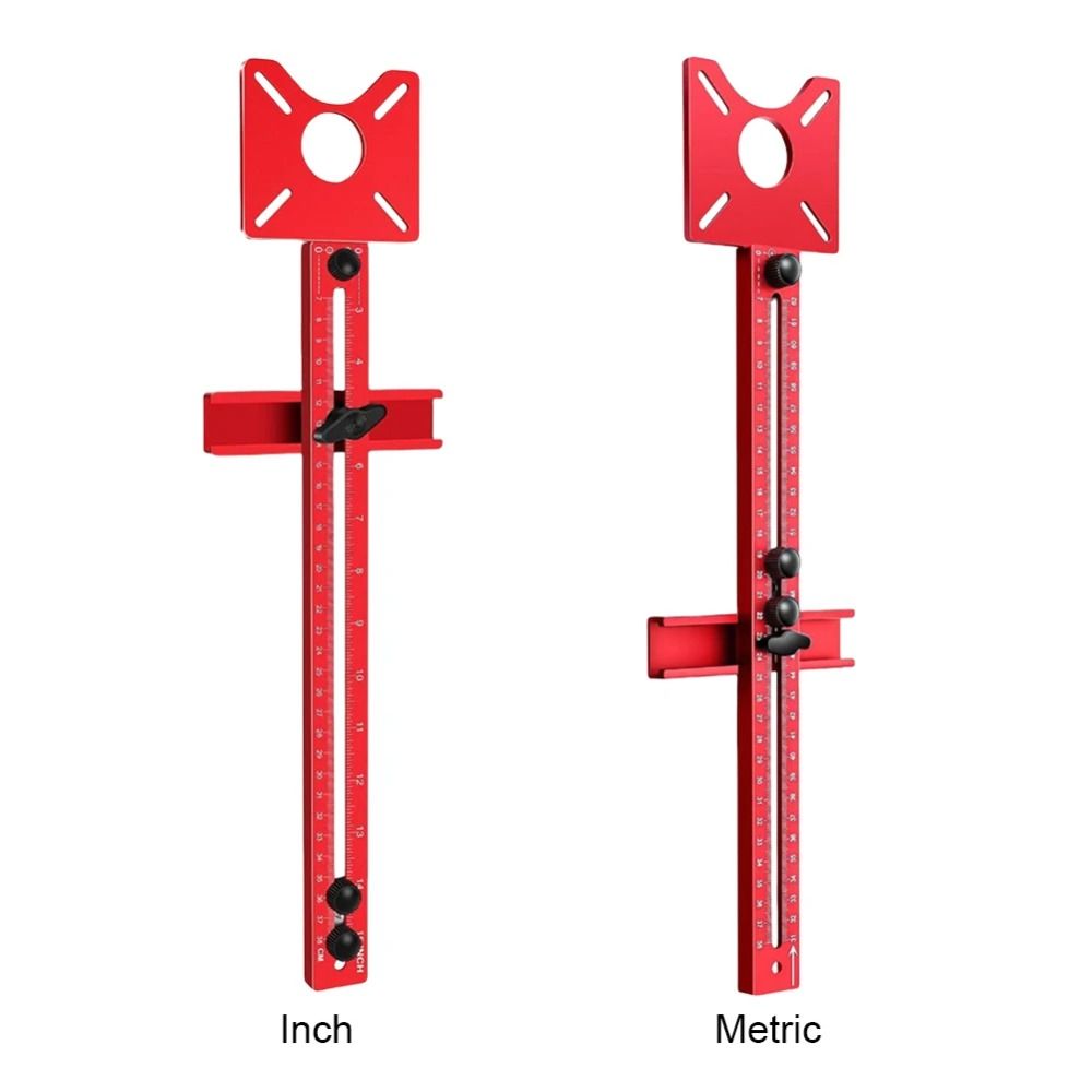 Adjustable Drill Punch Locator Aluminum Zinc Zinc Alloy Wood Drilling Dowelling Guide  Hole Punch