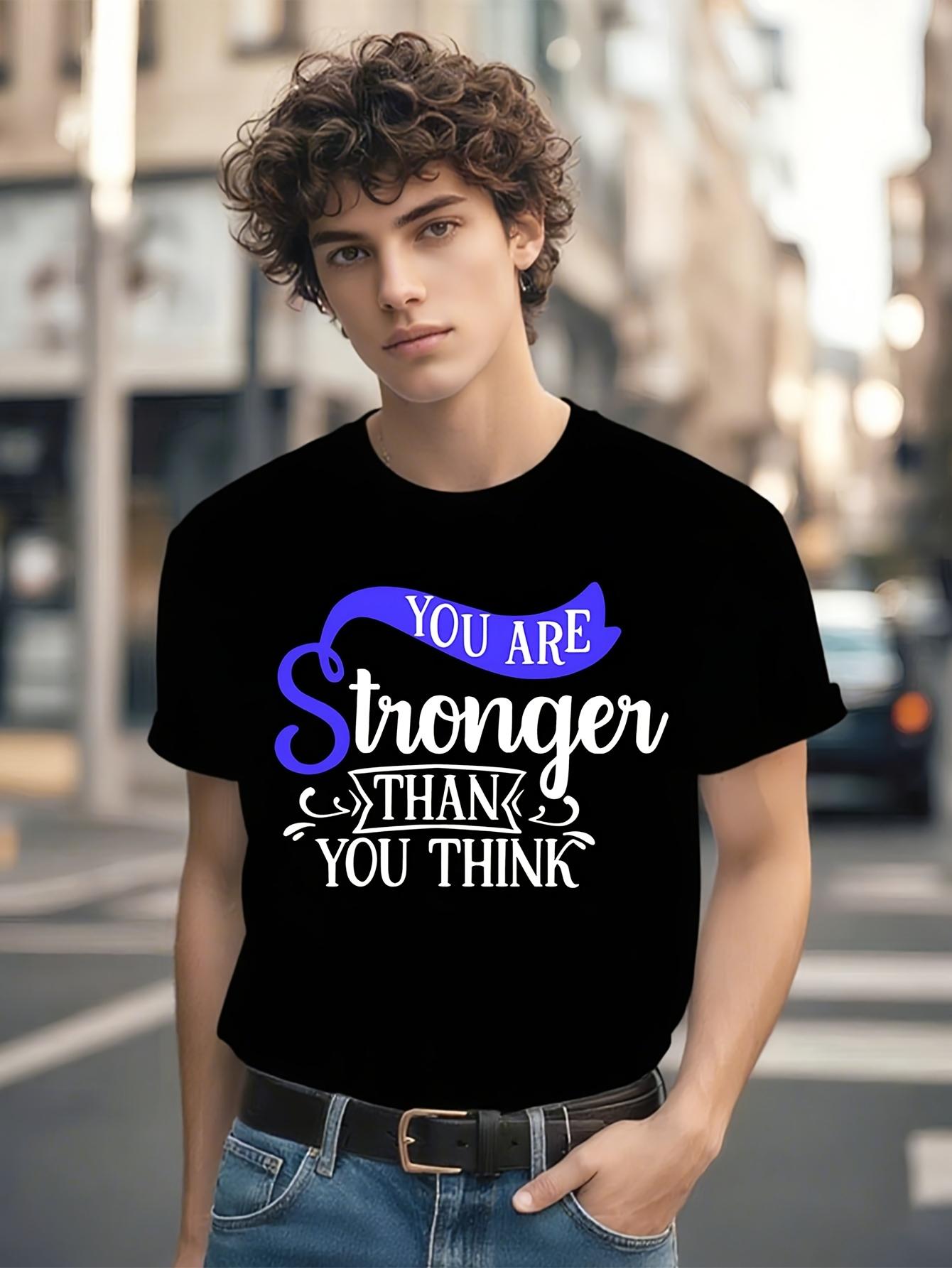 Colon Cancer Survivor -  You Are Stronger Than You Think  Motivational Tee T-shirt XXXL