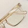 Oversized Square Anti Blue Light Glasses Large Frame Myopia Flat Light Glasses Transparent Eyeglasses