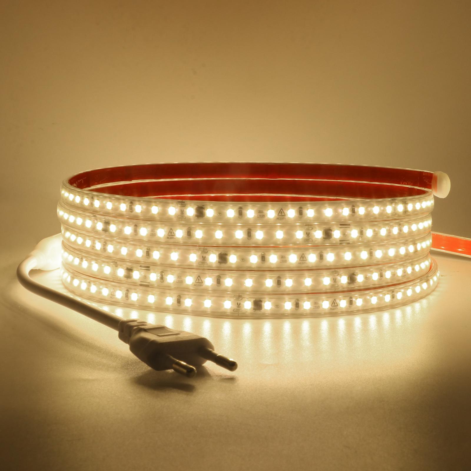 

Светодиодная лента 220 В 2835 120 светодиодов/м Водонепроницаемая 0,5 м 5 м 10 м 20 м 30 м 40 м Гибкая лампа Клейкая лента Белый Красный Зеленый Ледяной синий Розовый 0.5m